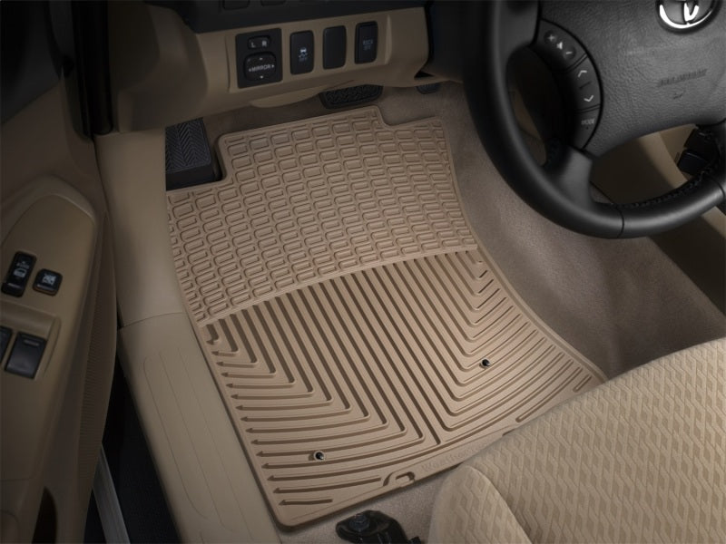 WeatherTech 05-11 Toyota Tacoma Front Rubber Mats - Tan