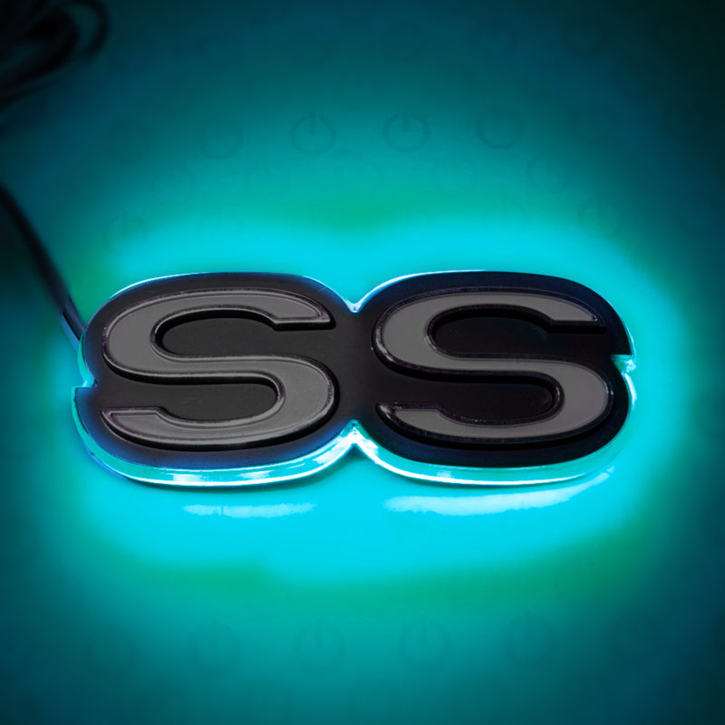Oracle Chevrolet Camaro SS Illuminated Emblem - Aqua