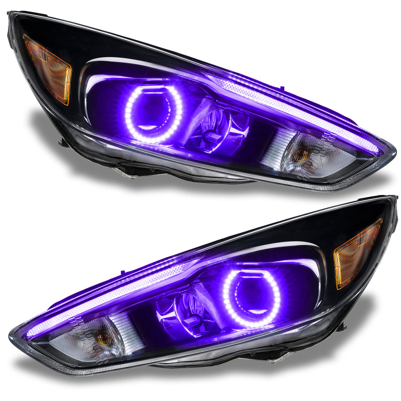 Oracle 15-17 Ford Focus RS/ST DRL Upgrade w/ Halo Kit - ColorSHIFT w/ BC1 Controller