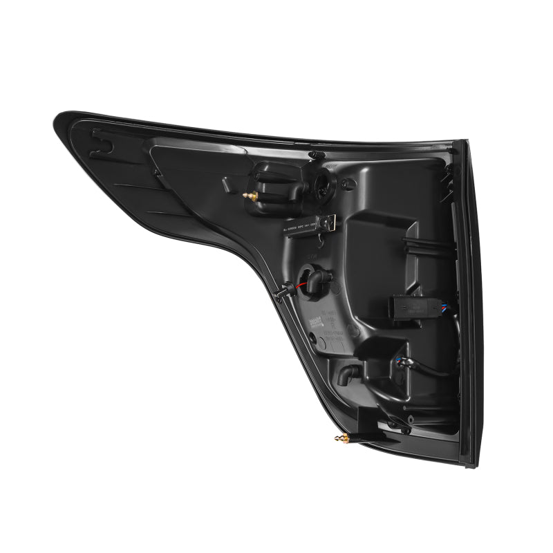 AlphaRex PRO-Series LED tail light for 11-15 Ford Explorer in jet black finish, showcasing sleek design and modern features.