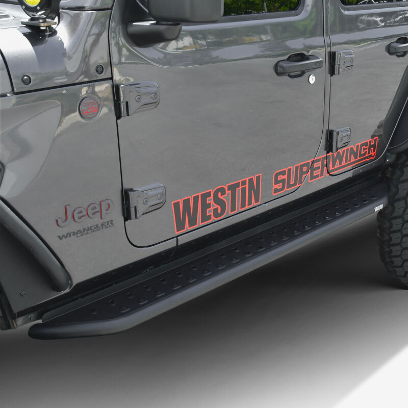 Westin 18-24 Jeep Wrangler (JL) Unlimited 4DR Outlaw Running Board - Textured Black