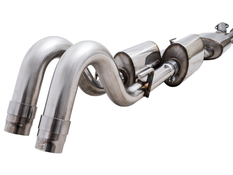 AWE Tuning 16-22 Toyota Tacoma 0FG Cat-Back Exhaust w/ BashGuard - Dual Chrome Silver Tips