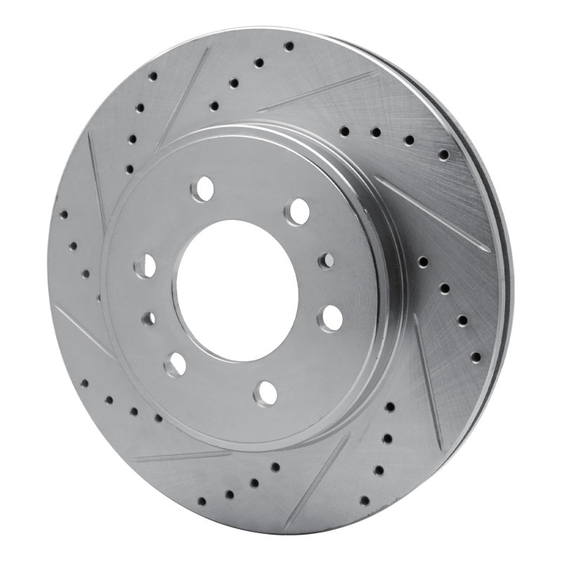 R1 09-09 Ford F-150 RWD Front Left Drilled & Slotted Silver Brake Rotor
