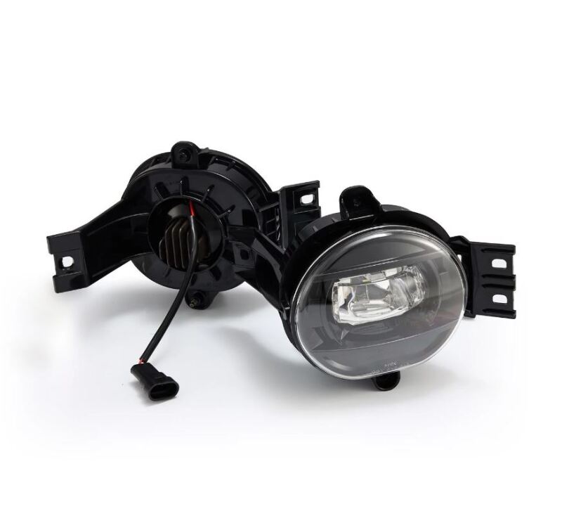 AlphaRex dual color LED projector fog lights for 02-08 Dodge Ram 1500 and 03-09 Ram 2500/3500, featuring white and amber options.