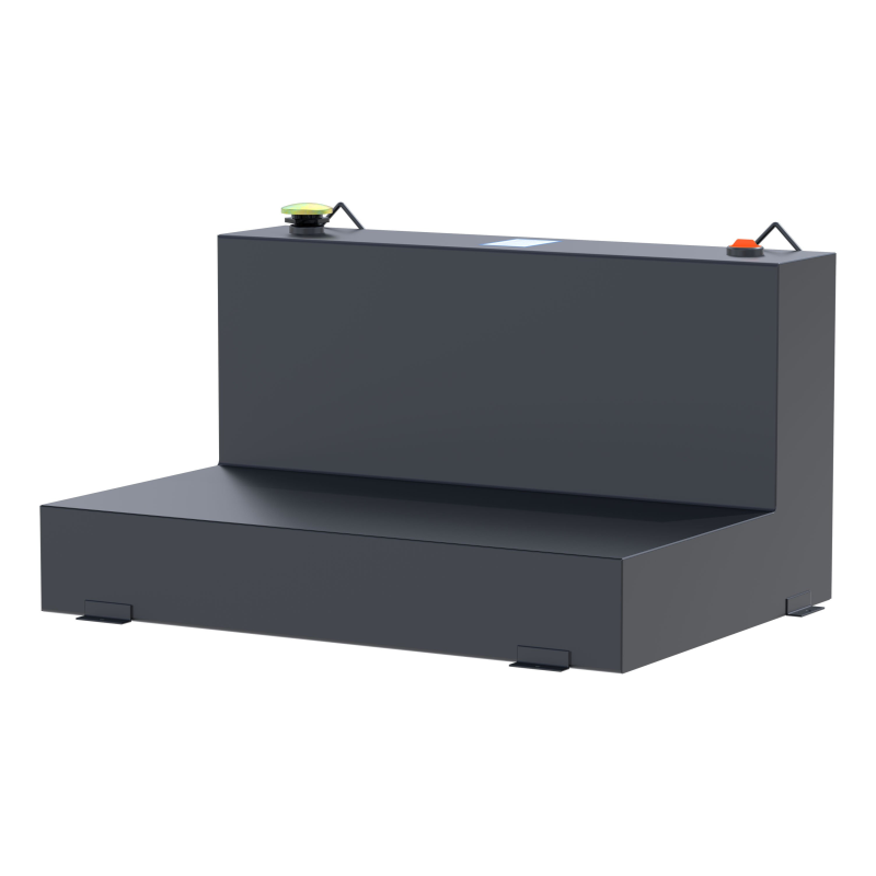 UWS Matte Black 85-Gallon L-Shape Steel Transfer Tank Model ST-85-L-MB