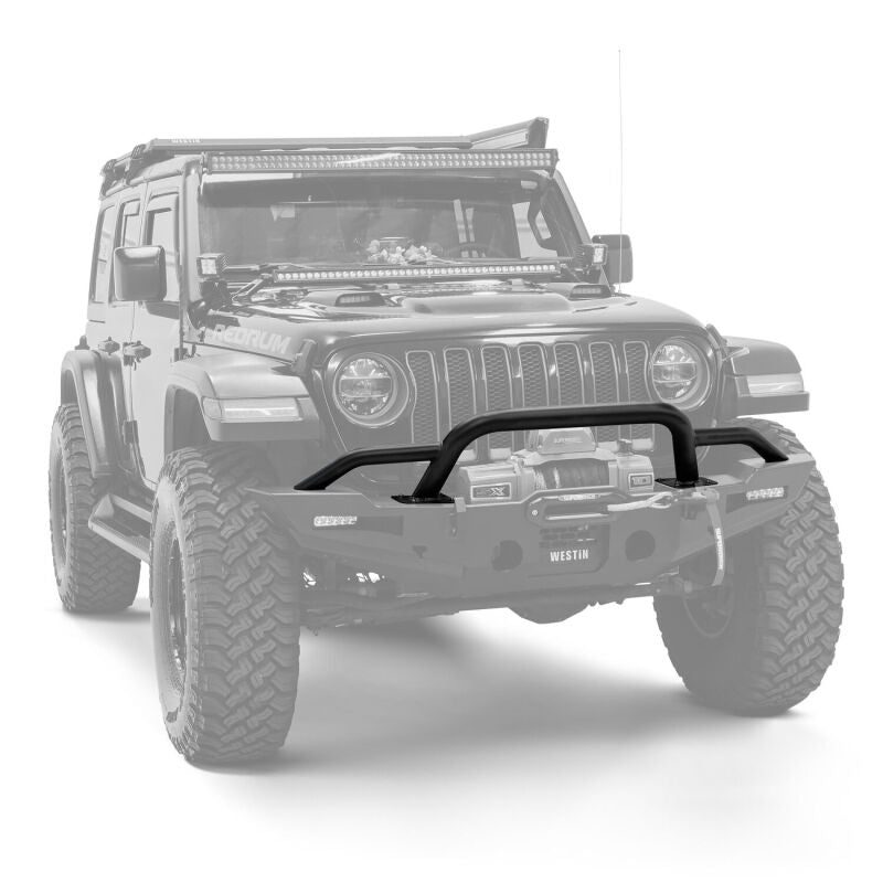 Westin 20-25 Jeep Gladiator / 18-25 Wrangler JL XTS Round Bull Bar - Tex. Blk