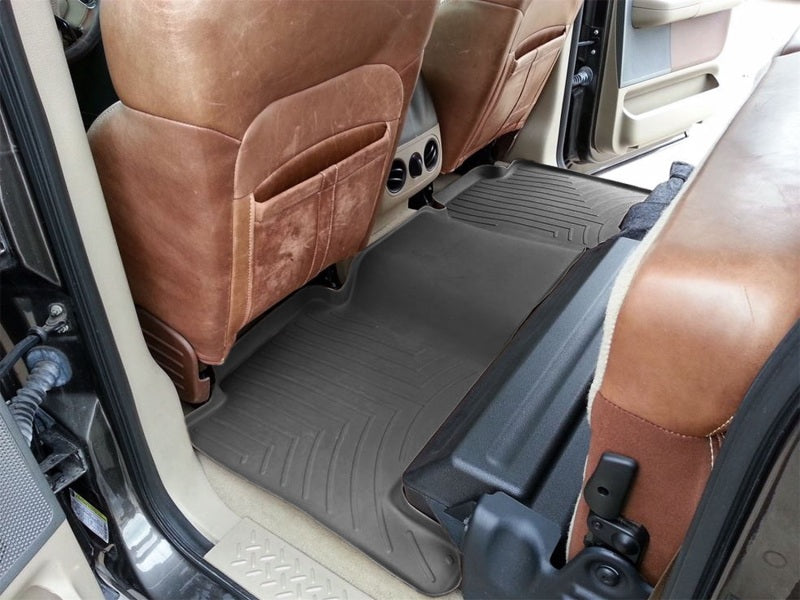 WeatherTech 04-08 Ford F150 Super Crew Rear FloorLiner - Black