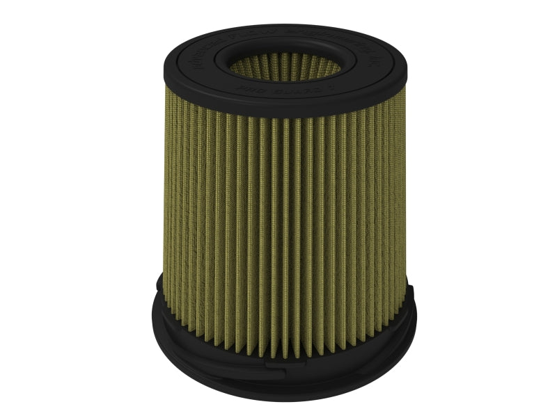 Replacement air filter for AFE Momentum Intake, featuring inverted design with dimensions 5.5 inches front, 8 inches back, 7 inches top, and 9 inches height.