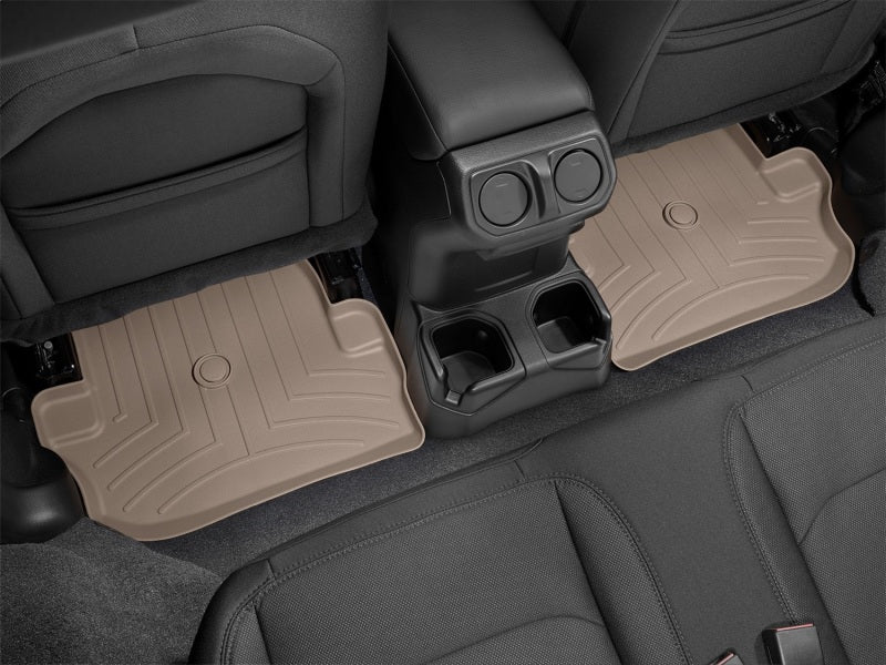 WeatherTech 2018+ Jeep Wrangler JL Rear FloorLiner - Tan (2 Piece Liner)
