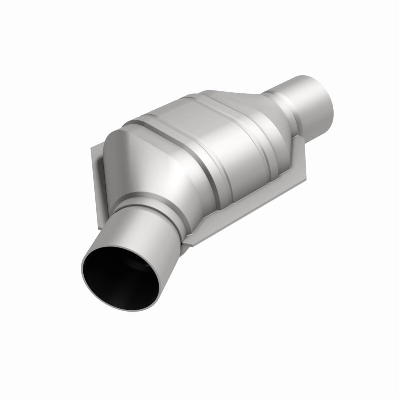 MagnaFlow Universal Catalytic Converter 2.25in Inlet/Outlet Angled Offset/Center Calif OBDII