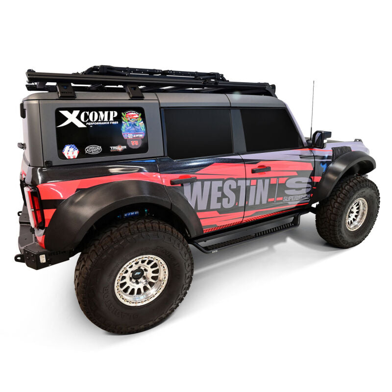 Westin 21-25 Ford Bronco 4dr (Excl. Sport) Outlaw Drop Running Boards - Tex. Blk