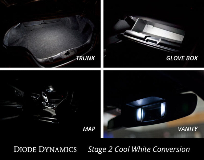 Diode Dynamics Mustang Interior Light Kit 15-17 Mustang Stage 2 - Green