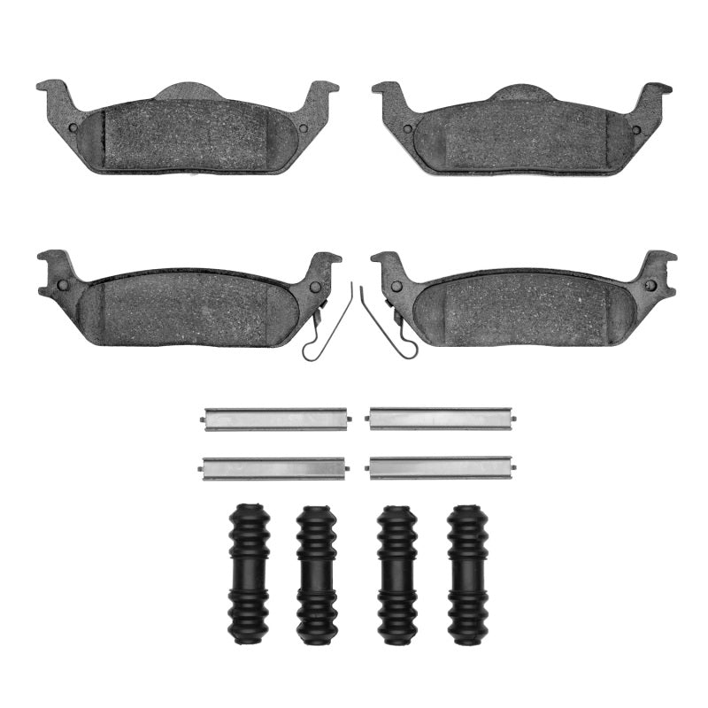 R1 04-11 Ford F-150 RWD Rear Semi Met Pads & Hardware Kit