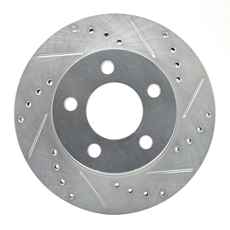 R1 80-89 American Motors Eagle Front Right Drilled & Slotted Silver Brake Rotor