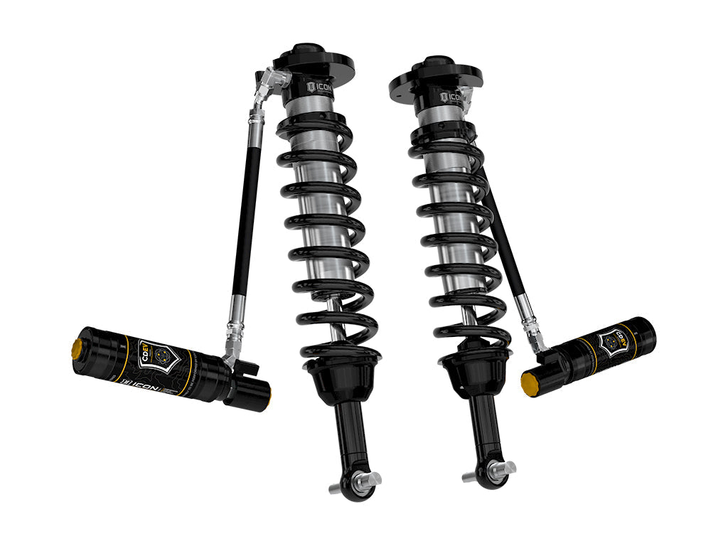 ICON 2021-2024 Ford F-150 4WD/Tremor, 3.5-4.5"/2.5-3" Lift, Front, V.S. 2.5 Series Coilovers, Remote Reservoir w/ CDEV, Pair