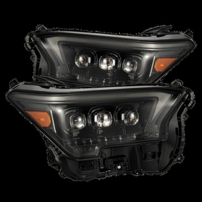 AlphaRex 2024+ Toyota Tacoma NOVA-Series LED Proj Headlights Alpha-Blk w/Actv Light & Seq. Sig + DRL