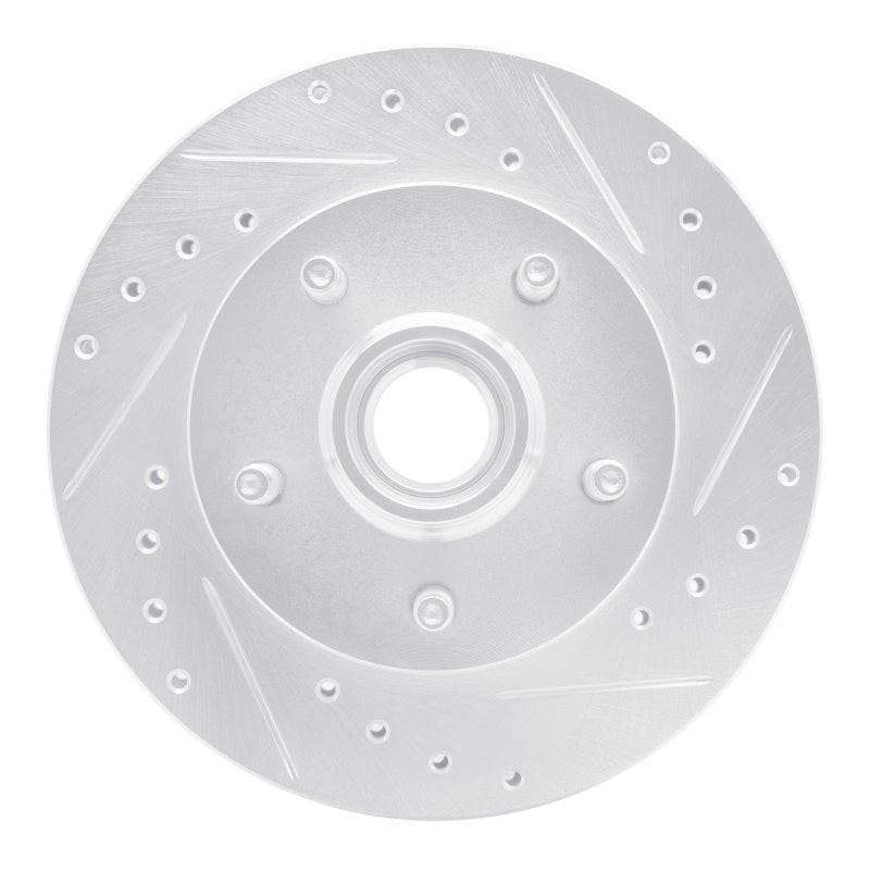 R1 98-02 Ford Ranger (USA/Canada) Front Right Drilled & Slotted Silver Brake Rotor