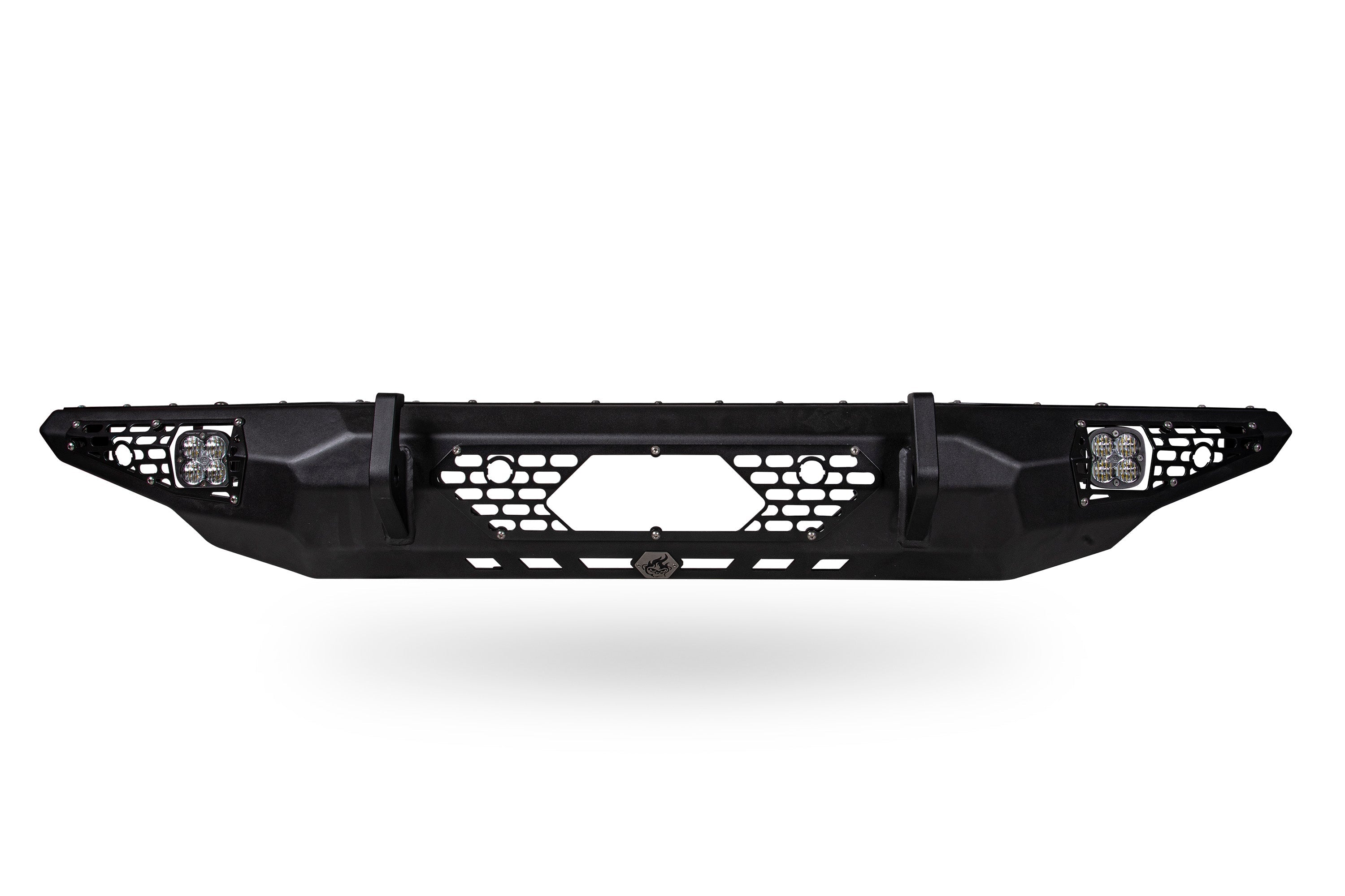 Blaze front bumper for Ford Bronco 2021-2025 featuring a rugged design and integrated lights for offroad performance.