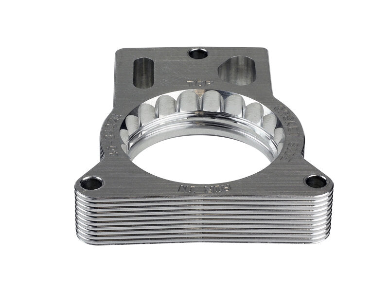 Throttle body spacer for GM Trucks 2500/3500, enhancing airflow for V8 engines 7.4L (96-00) and 8.1L (01-07).