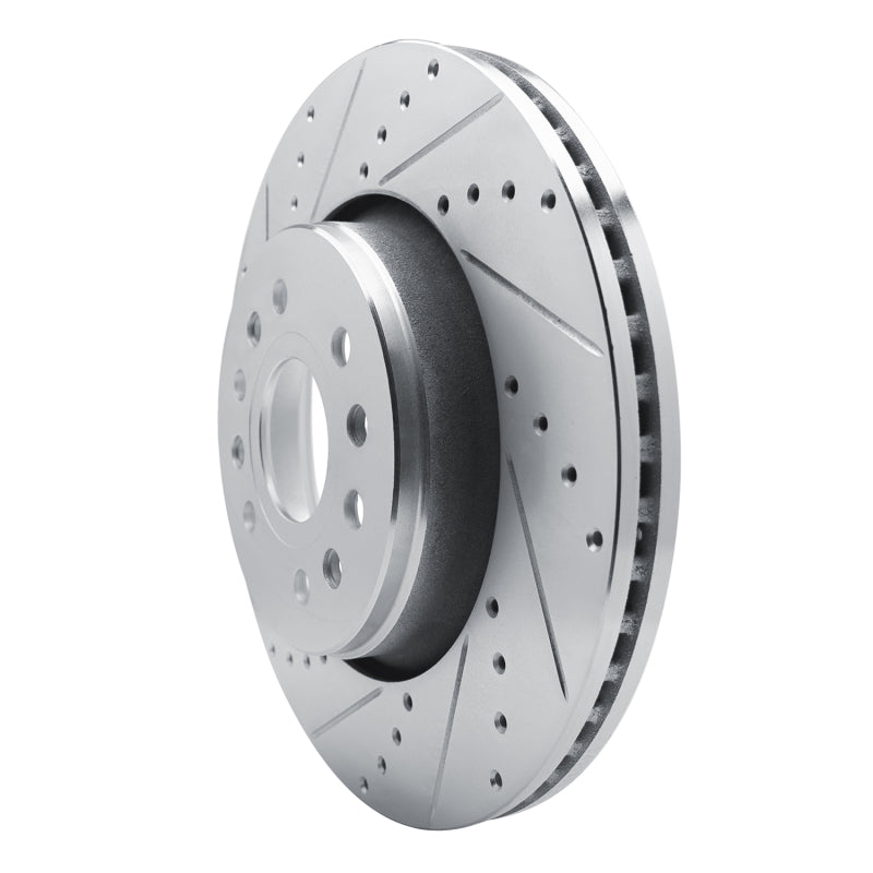 R1 21-25 Jeep Grand Wagoneer L Front Left Drilled & Slotted Silver Brake Rotor