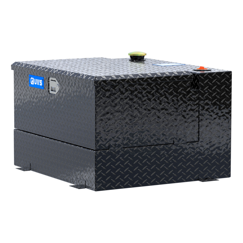 UWS Gloss Black 50-Gallon Combo Aluminum Transfer Tank Model TT-50-COMBO-BLK