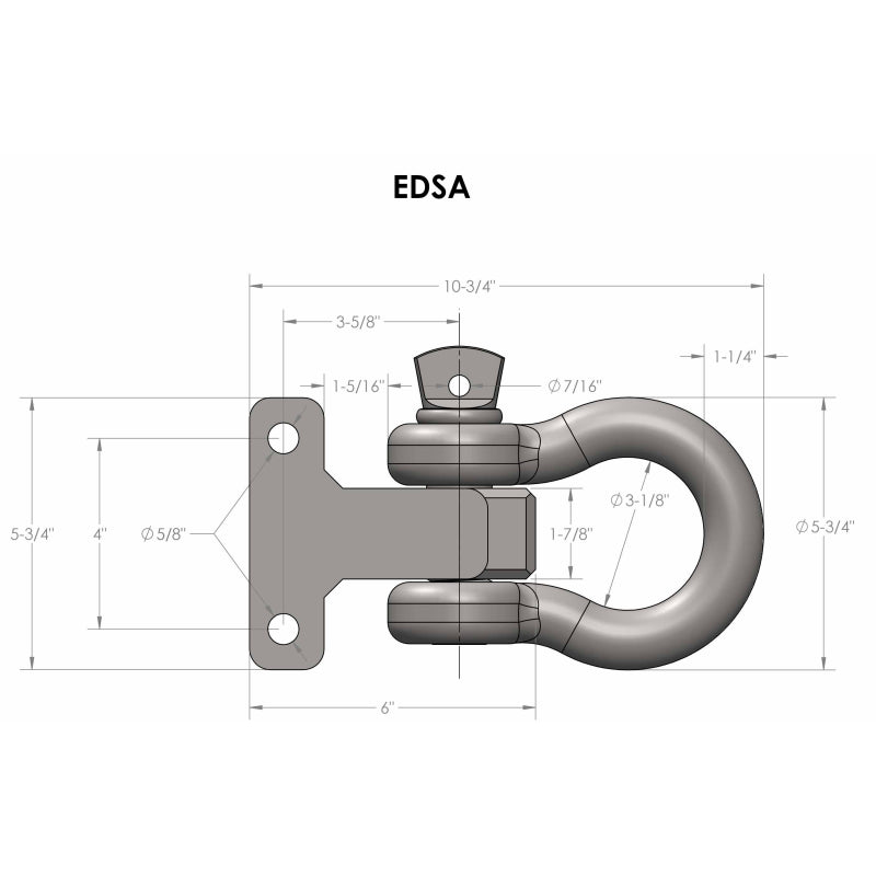 BulletProof Hitches Extreme Duty Shackle Attachment Model EDSA