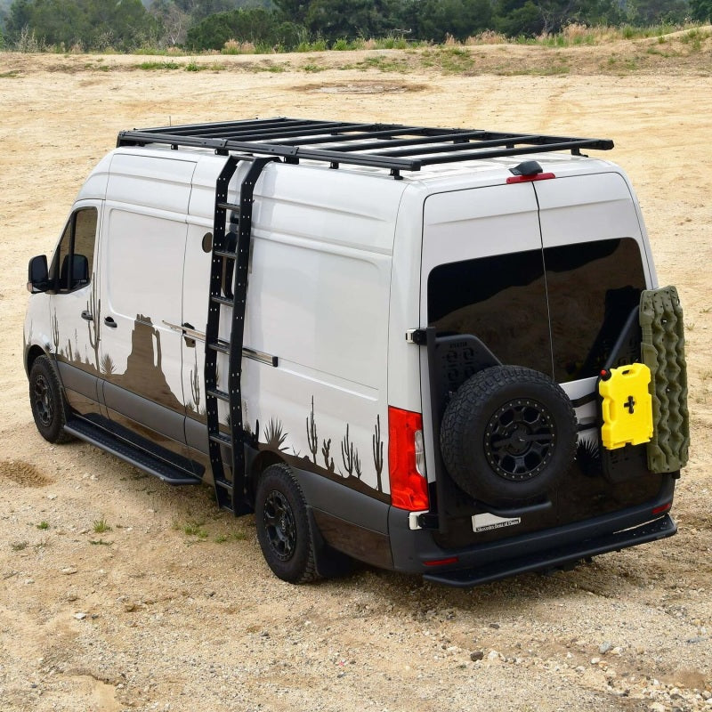 Westin 19-24 Mercedes-Benz Sprinter High Roof Mesa Side Ladder - Textured Black