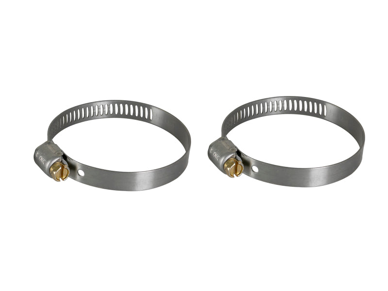 AFE Magnum FORCE Replacement Clamp Kit includes two stainless steel clamps, adjustable from 1-5/16 to 2 inches in diameter.