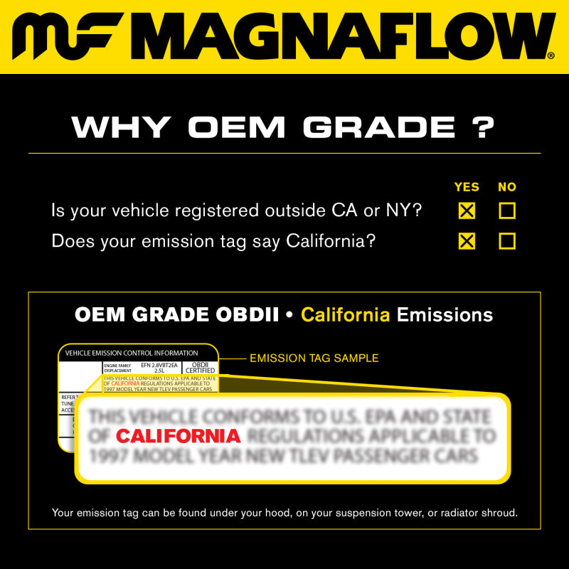 MagnaFlow Direct Fit Catalytic Converter 2006 Dodge RAM 1500 Pickup 5.7L Solid Front Axle