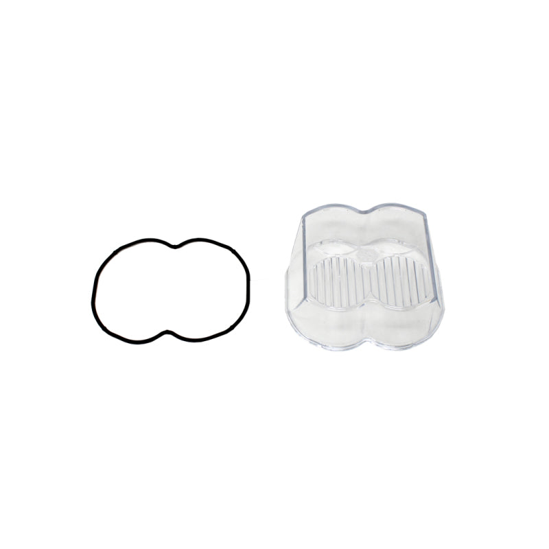 Clear lens kit for Baja Designs LP4 headlights, includes lens and rubber gasket for optimal performance and fit.
