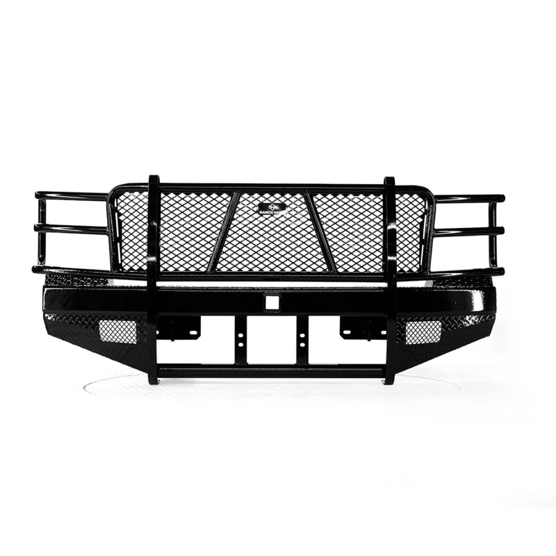 Ranch Hand Sport Series Winch Ready Front Bumper W/ Grille Guard Fits Select 11-14 Chevrolet Silverado 2500 HD/3500 HD Model FBC115BLR