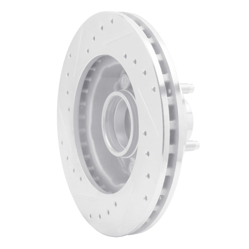R1 98-02 Ford Ranger (USA/Canada) Front Right Drilled & Slotted Silver Brake Rotor