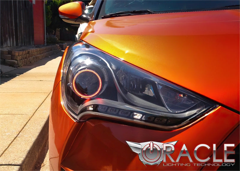Oracle Hyundai Veloster 11-13 Halo Kit - ColorSHIFT w/ Simple Controller