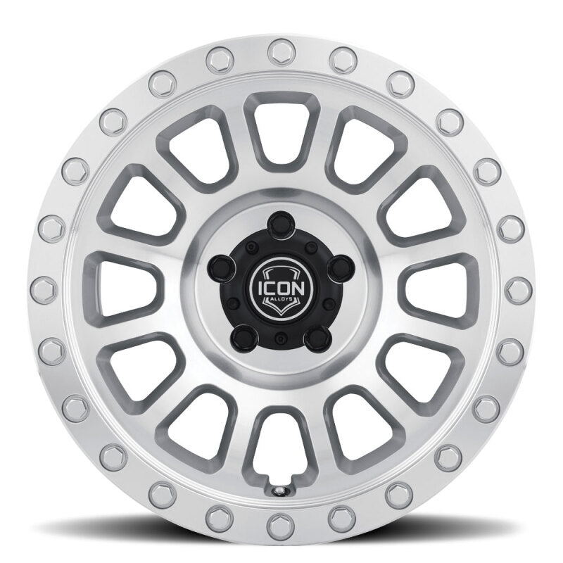 ICON Hulse 18x9 6x5.5 25mm Offset 6in BS Silver Machined