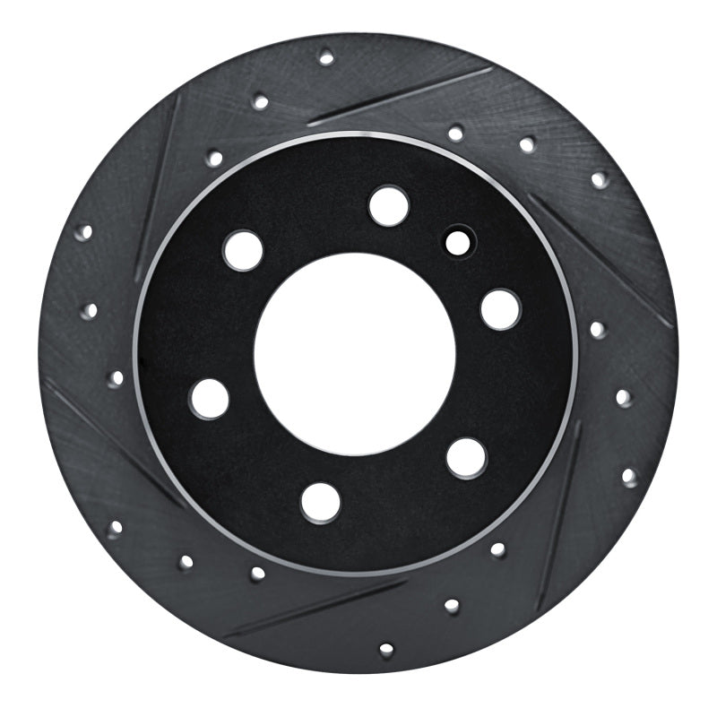 R1 19-25 Freightliner SprintER 1500 Rear Left Drilled & Slotted Black Brake Rotor