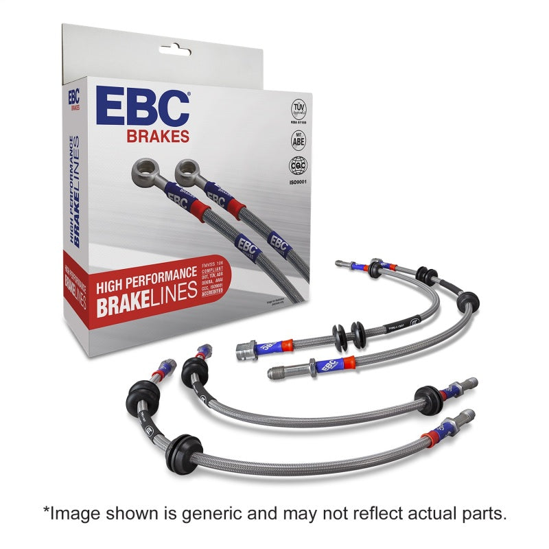 EBC 08-13 Chevrolet Silverado 1500 (2WD) (w/Rear Rotors) Stainless Steel Brake Line Kit