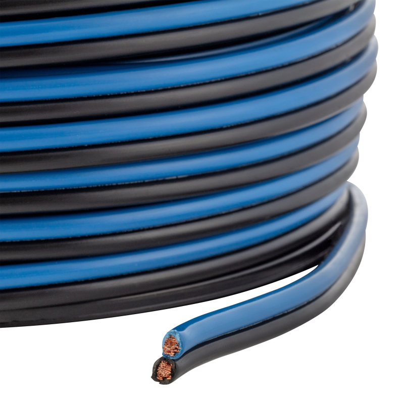 CURT Automotive Primary Wire, 2-Bond Black, Blue 250' Spool Model 57033