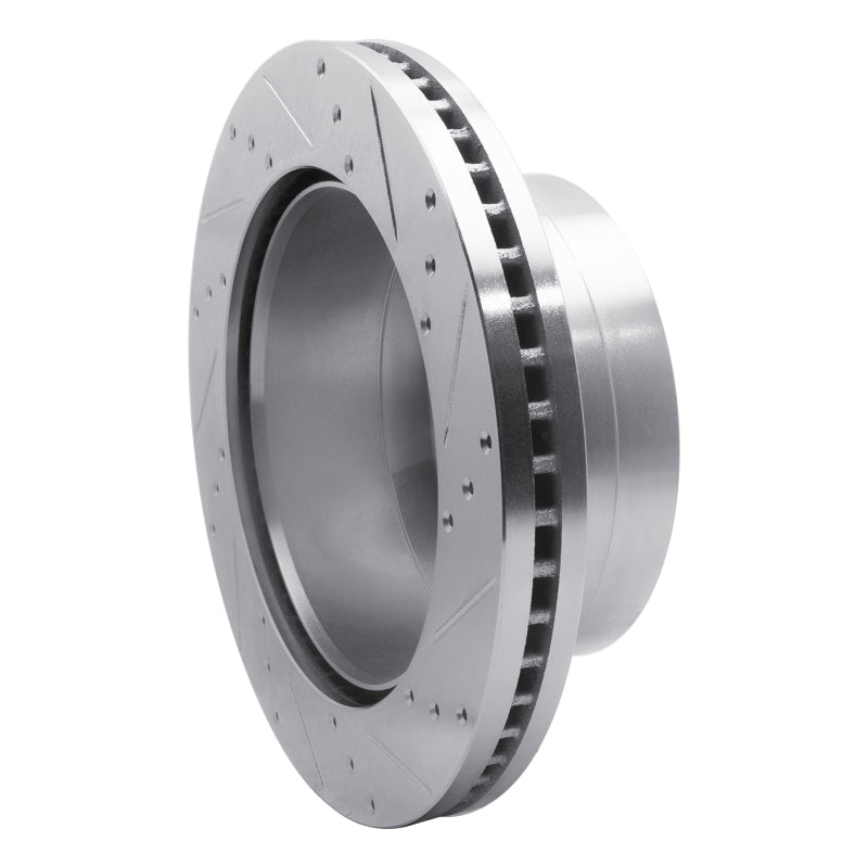 R1 11-22 Ford F-250 2WD (Super Duty) Rear Left Drilled & Slotted Silver Brake Rotor