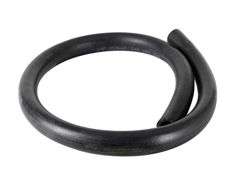 Afe Magnum FORCE replacement fuel hose measuring 5/8 inch inner diameter and 36 inches long, featuring a durable black rubber design.