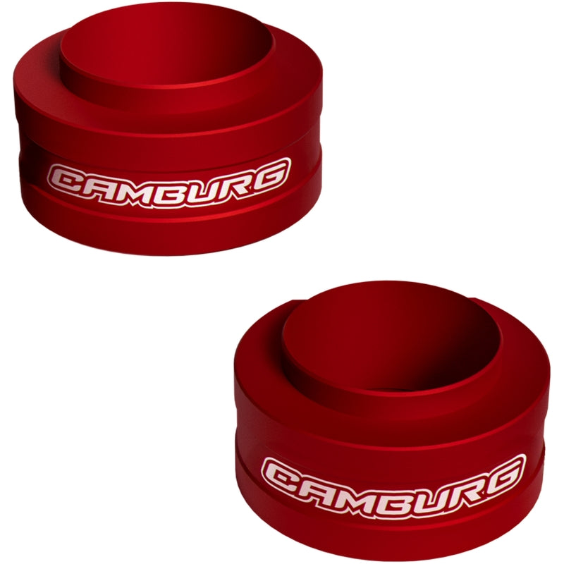 Camburg 2024+ Ford Ranger Raptor 2.5in Front Spring Preload Spacer Kit (Red)