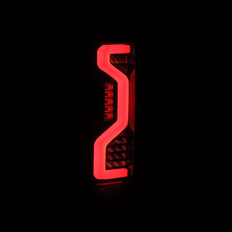 AlphaRex PRO-Series LED tail lights for 19-23 Chevrolet Silverado 1500/2500HD/3500HD in jet black finish.