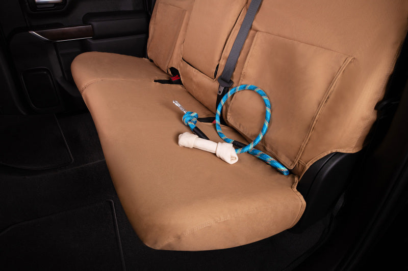 Covercraft 19-24 Dodge RAM Polycotton SeatSaver Custom Front Row Seat Covers - Tan