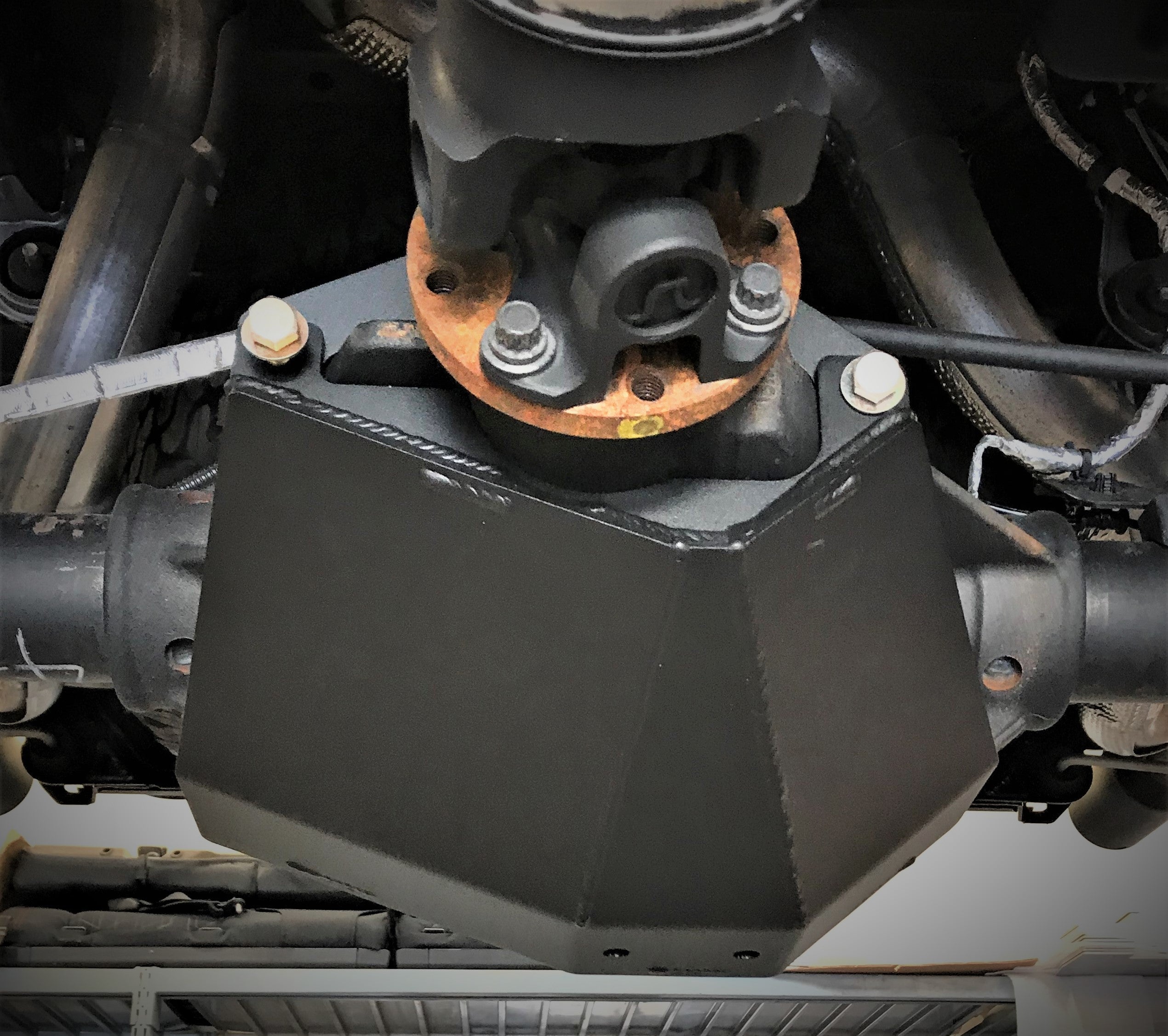 Rear differential skid plate kit for 2021 and newer RAM TRX, designed for enhanced protection during off-road use.