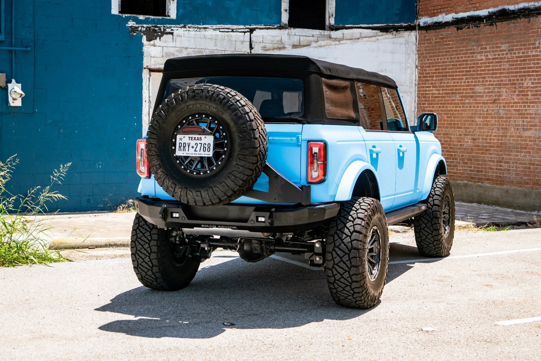 Stealth Rear Non-Winch Bumper | Tire Carrier - Texture Black 2021-2025 Ford Bronco