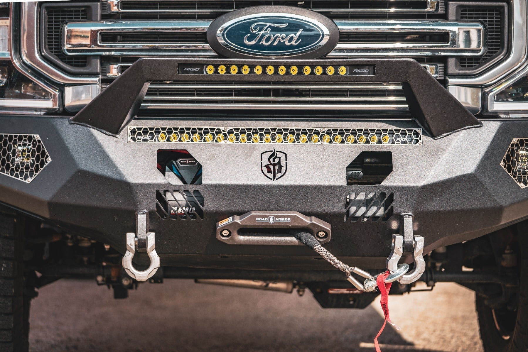 Evolution Front Winch Bumper Sheet Metal Pre-Runner Guard - Texture Black 2017-2022 Ford F-250 F-350