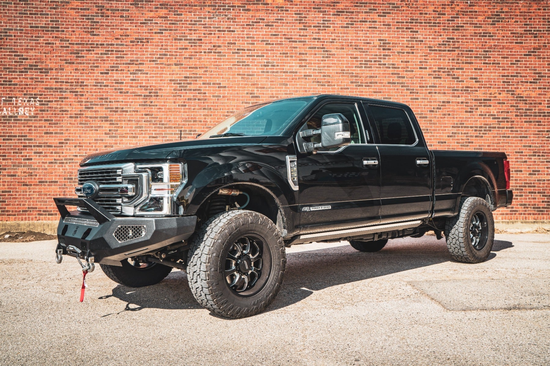 Evolution Front Winch Bumper Sheet Metal Pre-Runner Guard - Texture Black 2017-2022 Ford F-250 F-350