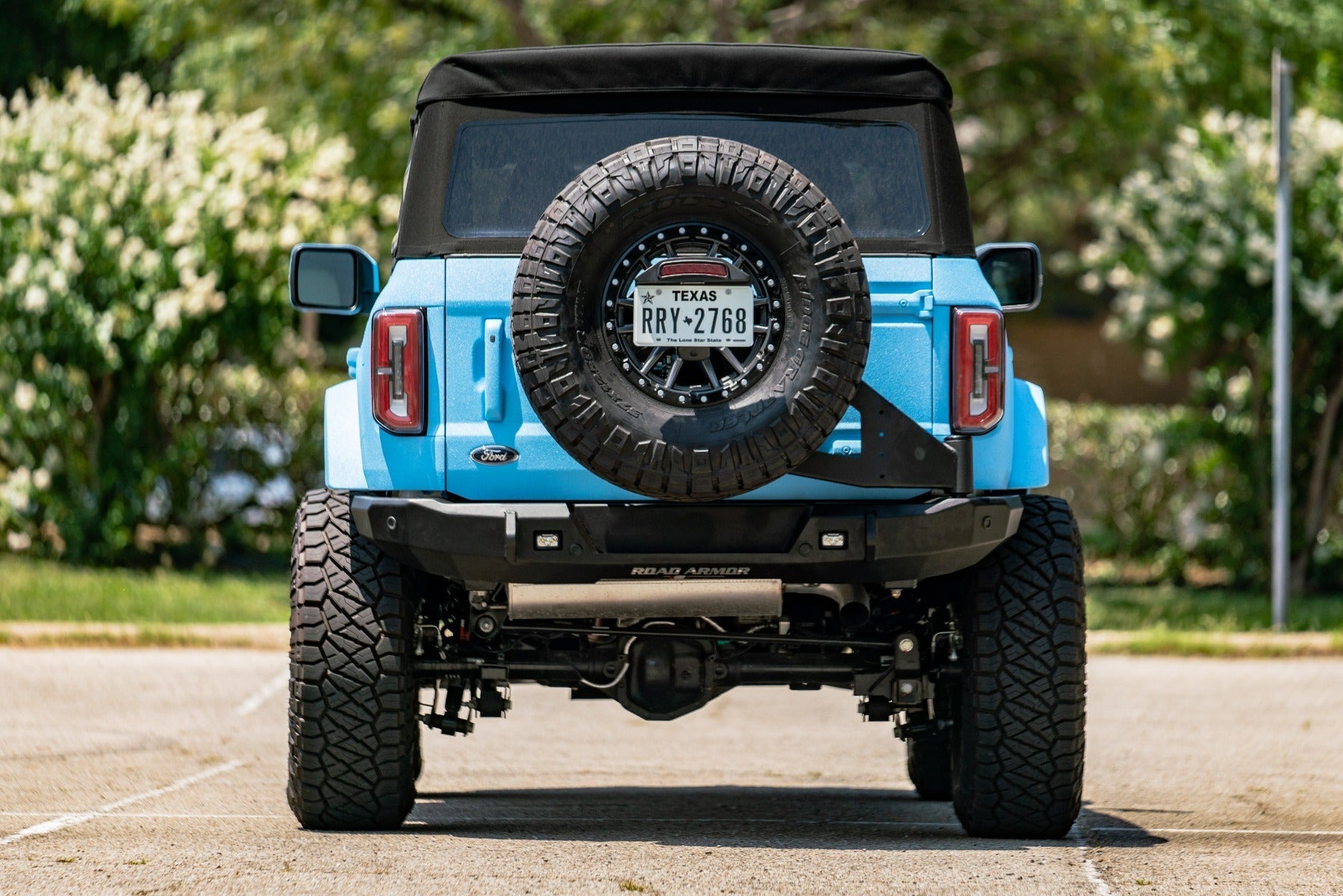 Stealth Rear Non-Winch Bumper | Tire Carrier - Texture Black 2021-2025 Ford Bronco