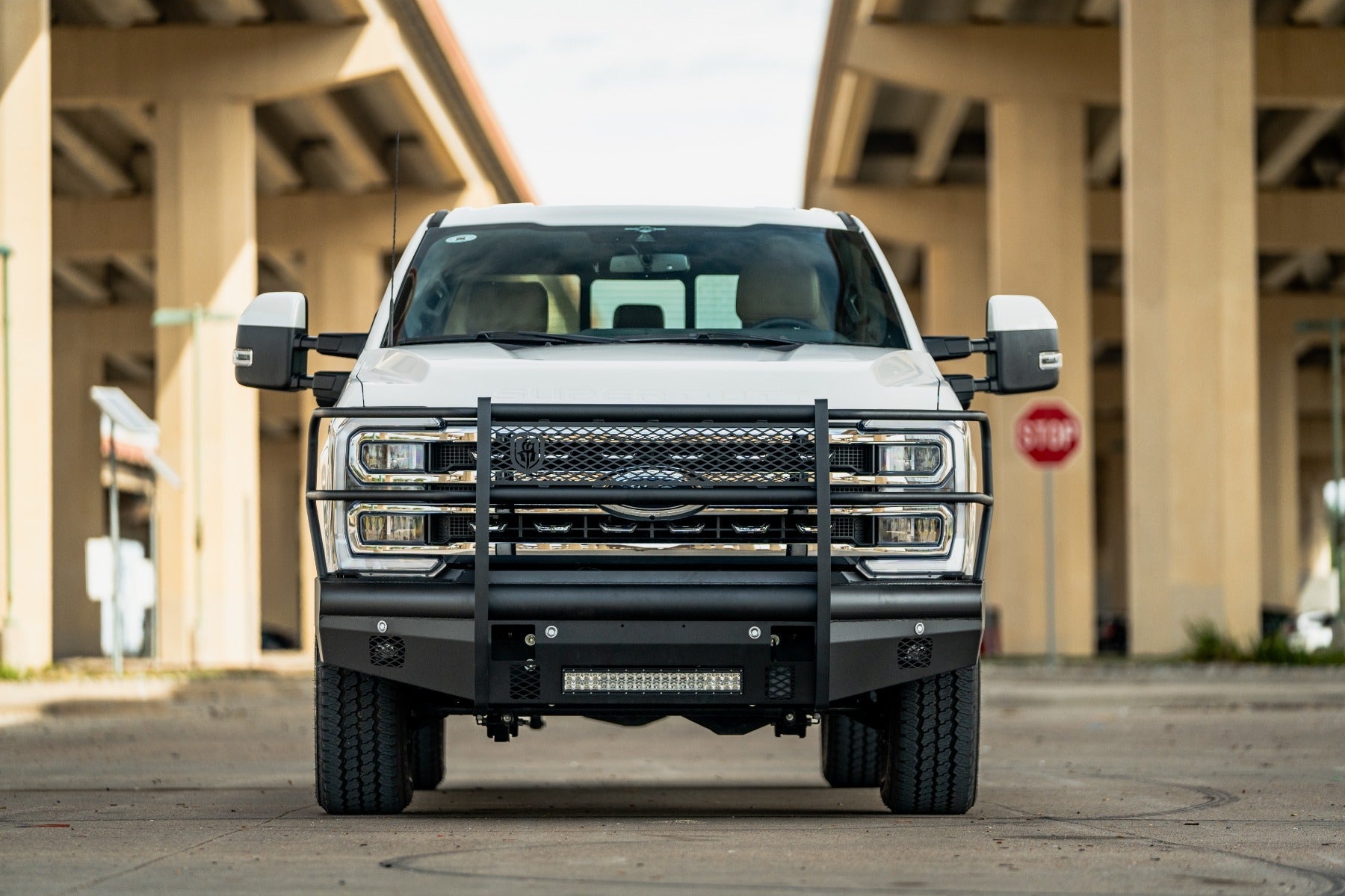 Vaquero Front Non-Winch Bumper Full Guard | 2in Receiver - Texture Black 2023-2025 Ford F-250 F-350 F-450 F-550