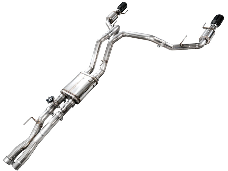 AWE Tuning Gen 3 Raptor R SwitchPath Exhaust - Diamond Black Tips