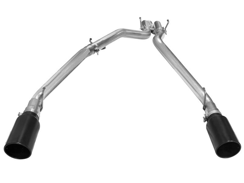 aFe MACH Force XP DPF-Back Exhaust 3in SS w/ 6in Black Tips 2014 Dodge Ram 1500 V6 3.0L EcoDiesel